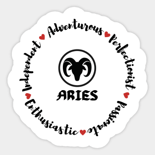 Aries ♈🐏 Zodiac Sign Astrology Sticker